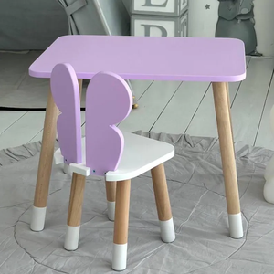 Juego de mesa y silla Montessori para niños, escritorio de madera, muebles de sala de juegos, decoración de guardería, regalo de cumpleaños - Product Image 5
