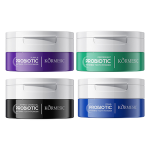 KORMESIC Vente en gros 60g Poudre dentifrice probiotique biologique à la menthe perlée et au bambou, blanchissante, haleine fraîche, portable, nettoyage doux - Product Image 2