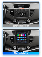 CARUPEZ 9.7 inci IPS Android Car Stereo GPS DSP Vertikal Gaya Tesla Unit Navigasi Head Unit CR-V 2012-2016 CarPlay Android Auto