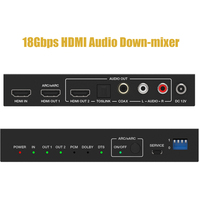Decodificador de Audio de 18 Gbps 7.1 con Función ARC/eARC para Reproductor de Blu-ray, Mini Sistema