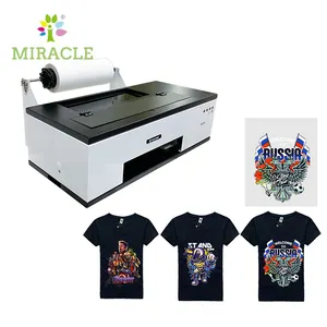 A3 White Ink Circulation System T shirt Printing DTF Printer PET Film Garment Textiles Heat Transfer DTF Ink Printers