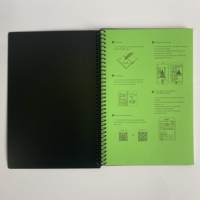 Ensemble de cahier A5 effaçable intelligent avec stylo effaçable PP couverture reliure spirale papier réutilisable pierre papier avec Logo Senyan