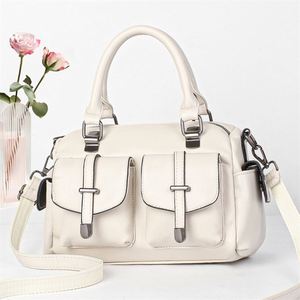 Bolsos de Mano Simples de PU para Mujer, Bolsos Cruzados de Cuero Impermeables para Viajes y Negocios al Aire Libre - Product Image 5