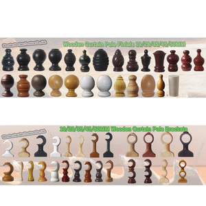 <span class=keywords><strong>Tringle</strong></span> à <span class=keywords><strong>rideau</strong></span> en bois ronde avec accessoires Embouts Supports 19MM 35MM 28MM <span class=keywords><strong>Tringle</strong></span> à <span class=keywords><strong>rideau</strong></span> - Product Image 2