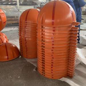 สายไฟสำหรับทำเครื่องหมายบนเครื่องบินเส้นผ่านศูนย์กลาง600มม. ลูกบอลเตือนเครื่องบิน FRP สีเหลืองสีแดง - Product Image 3