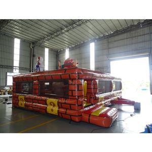 <span class=keywords><strong>Castillo</strong></span> combinado con tobogán <span class=keywords><strong>inflable</strong></span> abierto y <span class=keywords><strong>cerrado</strong></span> con boca de dibujos animados personalizado para niños - Product Image 1