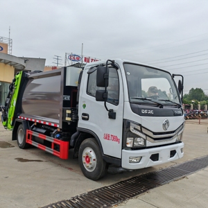Camion compacteur de déchets Dongfeng 8 mètres cubes, compression efficace des déchets, à vendre - Product Image 1