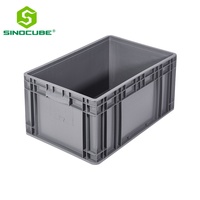 Caisse de manutention industrielle en plastique Sinocube Euro, empilable, emboîtable, recyclable, robuste pour la logistique et le stockage