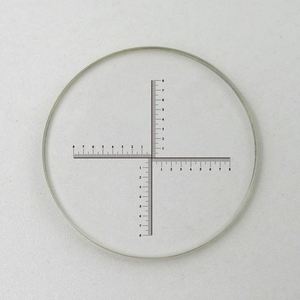 Alta calidad personalizada K9 BK7 B270 BAK4 retícula línea cruzada grabado óptico lente de retícula plana - Product Image 4