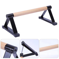 Barres de pompes portables en bois et acier, écologiques, durables et antidérapantes pour la gymnastique à domicile et l'entraînement