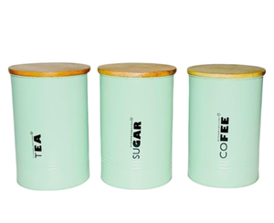 Juego de Recipientes Modernos para Almacenamiento de Verduras de Hierro y Lámina Galvanizada, Recipiente de Metal Ecológico para Alimentos con Tapa para Cocina - Product Image 3