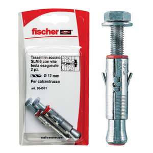FISCHER - 504562 Ancrage polyvalent avec vis à tête hexagonale dans blister SLM TE K-ANCRE EAN 8001132045626 - Product Image 1