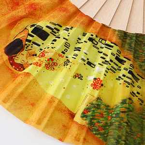 Abanicos Plegables de Mano de Seda y Madera, Estilo Español Vintage, Elegantes y Personalizados, Ideales para Regalo de Verano, Venta al Por Mayor de Fábrica, para Bodas - Product Image 3