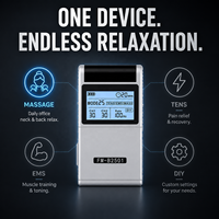 Masseur intelligent rechargeable à impulsions pour les trajets quotidiens, soulagement des tensions du cou et des épaules, traitement de physiothérapie corporelle avec équipement de stimulation EMS