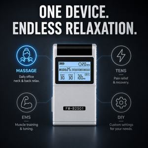 Masseur intelligent rechargeable à impulsions pour les trajets quotidiens, soulagement des tensions du cou et des épaules, traitement de physiothérapie corporelle avec équipement de stimulation EMS - Product Image 4