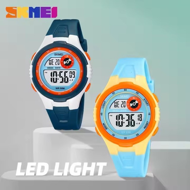 Skmei 2280 New Fashion Model Outdoor Sport Colorful Design LED Light Electronic Digital Watches for Kids Children Boy Girl Gifts