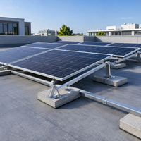 Système de fixation de panneaux solaires pour toit en béton plat Angels Quick Installation, en aluminium anodisé 6005-T5 et acier inoxydable SUS304, garantie 15 ans