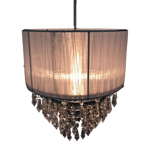 OEM Cinese classico Lato pieghettato Garza <span class=keywords><strong>Perline</strong></span> filo d'epoca cornici <span class=keywords><strong>paralume</strong></span> - Product Image 1