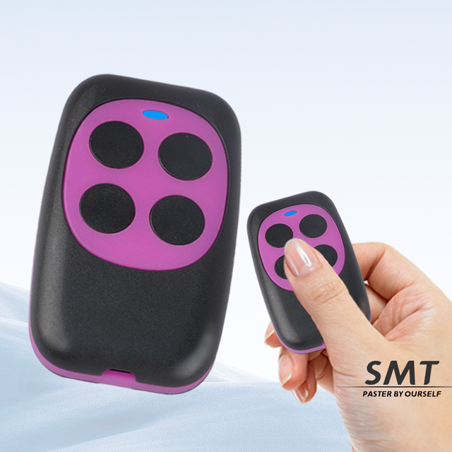 Factory Supply Universal 433MHz RF Wireless 4 Button Remote Duplicator Key Fob Backup Controller for Garage Door and Gate System