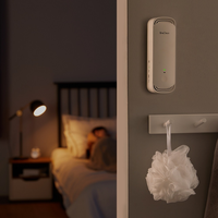 EraClean Générateur d'Ozone Ioniseur Rechargeable par USB 1800mAh 3 en 1 Mural Contrôle Tactile Certifié CE Purificateur d'Air Domestique