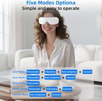 Bluetooth Vibrierender Augenmassagegerät Luftdruck-Augenmassagegerät Heißkompresse Beheizte Augenmaske