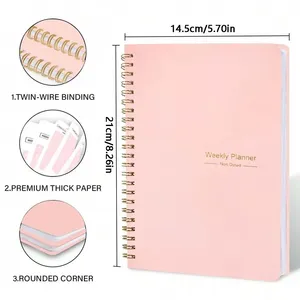 Cuadernos <span class=keywords><strong>de</strong></span> 52 Semanas al por Mayor: Planificadores y Organizadores, <span class=keywords><strong>Agenda</strong></span> Diaria Espiral, Planificador Semanal y Mensual, Cuaderno A5, <span class=keywords><strong>Agenda</strong></span> <span class=keywords><strong>de</strong></span> Presupuesto Sin Fecha - Product Image 2