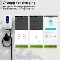 Estación de Carga para Vehículos Eléctricos, Cargador de Coche Trifásico de 22kw con Enchufe