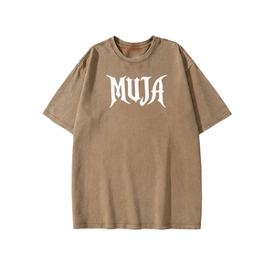 T-shirt en tricot à coupe classique imprimé sur mesure |   200g Blanc |   T-shirt vintage en polyester/coton |   Fournisseur OEM/ODM |   Séchage rapide - Product Image 1