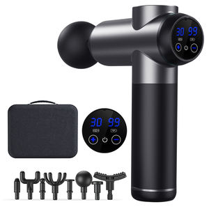 Pistola de Masaje Vibratoria con Pantalla Táctil LED para Gimnasio y Atletas, Control de Velocidad, 8 Cabezales de Masaje para Tejido Muscular Profundo - Product Image 1