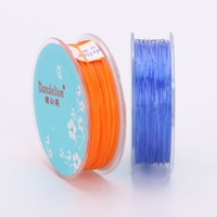 Cordon de perles 0.5 & 0.8mm fil élastique accessoires de bijoux colorés pour la fabrication de colliers de bracelets
