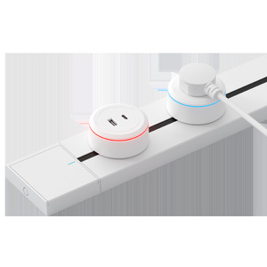 รางเลื่อนพร้อมพอร์ต USB 32A รางอลูมิเนียมอัลลอยด์ ตัวนำทองแดงฟอสเฟอร์บรอนซ์ ป้องกันฉนวน IP21 - Product Image 5