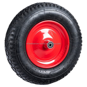 New Market Pneumatic Wheel Inflated <strong>Tyre</strong> Tube Wheel with Metal Steel Rim Brouette De Roue Pneu for Market <strong>Wheelbarrow</strong> - Product Image 3