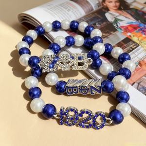 अनुकूलन योग्य zeta व्यक्तिगत ग्रीस शैली की सोररिटी ने ब्रेसलेट ज़ेटा फी बीटा एनमैल गैंडेट । - Product Image 2