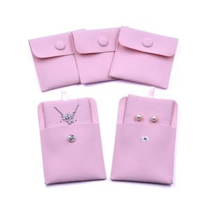 Pochette à bijoux personnalisée avec logo, en microfibre, suède, velours, pour boucles d'oreilles, colliers, bracelets, emballage avec logo et insert - Product Image 4