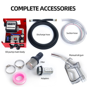 AC Electric 110V 220v Self-Priming Gear <strong>Pump</strong> Kit Low Pressure Oil Fuel Diesel Transfer With Meter Nozzle OEM Customizable Hose - Product Image 6