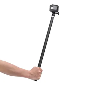 Super lange 106 "Selfie Stok Koolstofvezel Uitschuifbare Handheld Selfie Stok Monopod Pole voor Go Pro Hero8 en DJI osmo camera's