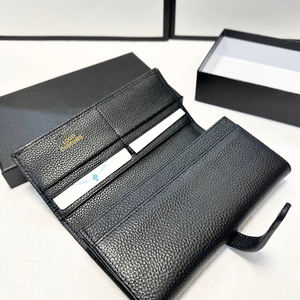 Hombres Mujeres Cartera Women and Men Luxury Designer Aluminum <b>Business</b> <b>Card</b> <b>Wallet</b> with Button Closure - Product Image 1