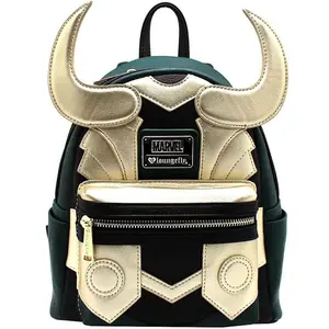 Mochila loungefly loki da marvel, bolsa escolar, thor, para homens e mulheres