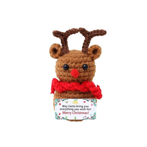 Custom Cotton Crochet <b>Dolls</b> Santa Snowman Reindeer Carton Theme <b>Handmade</b> Holiday Toys for Kids Ages 4-12+ Personalized Gifts - Product Image 4