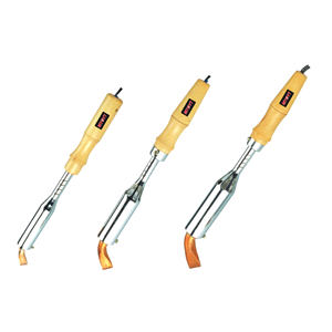 <span class=keywords><strong>Fer</strong></span> à <span class=keywords><strong>souder</strong></span> électrique MYOYT ST07-<span class=keywords><strong>A</strong></span> 75W 230V 50Hz Température réglable 400C Pointe plate Prise VDE Cordon <span class=keywords><strong>PVC</strong></span> 1,1M Manche en bois - Product Image 1