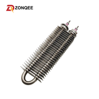 Elementos de Calefacción de Aire Industriales de Acero Inoxidable Tipo U y W de 750W, 800W y 900W con Tubo Aletado Eléctrico