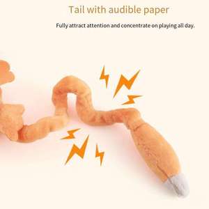 Eco-Friendly Cute Animal Pet <b>Plush</b> Chew Toy With Long Tail Interactive Self-Hi Sounding Squeaky Toy For Dogs <b>Cats</b> Pet Supplies - Product Image 3