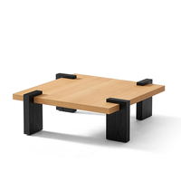 Table console moderne en bois de chêne massif pour villa et hôtel, salon, design européen, table d'appoint carrée