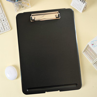 Bview Art Office Accessories A4 Clip de enfermería Archivo Caja de archivo de plástico Portapapeles con caja de archivo de almacenamiento Organizador Carpeta de plástico