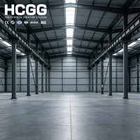 Nave Industrial Prefabricada de Estructura de Acero Ligero, Taller, Hangar, Estructura de Acero con Vigas en H, Almacenes, Fácil Montaje