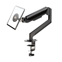 Support universel magnétique flottant pour tablette, bras à ressort à gaz de bureau pour moniteur portable de 14 pouces, support pivotant ergonomique OEM