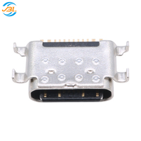 Connecteur femelle USB Type-C 16 broches en acier inoxydable, mode immergé, pour plaque PCB, vente directe fabricant