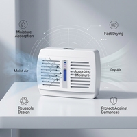 Mini déshumidificateur rechargeable MD636, portable et réutilisable, absorbeur d'humidité, sécheur pour la maison, l'armoire, la salle de bain, la penderie, éliminateur d'humidité