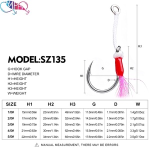 Nouveau lot <span class=keywords><strong>de</strong></span> 5 pièces 1/0 # -5/0 #   Hameçons <span class=keywords><strong>de</strong></span> pêche en acier au carbone avec jupe en silicone rouge lumineux pour la pêche au poisson-chat et à la <span class=keywords><strong>carpe</strong></span> - Product Image 3