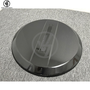 Cache-roue de secours en fibre de carbone sèche brillante à tissage sergé pour Mercedes Classe G W463A W464 G63 G500 G350 G550 2015-2016 - Product Image 3